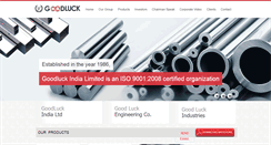 Desktop Screenshot of goodluckindia.com