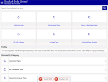 Tablet Screenshot of goodluckindia.com